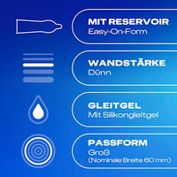 Kondome Hautnah Extra Groß, Breite 60mm, 10 St
