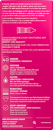 Kondome Pleasure Me, Breite 56mm, 40 St