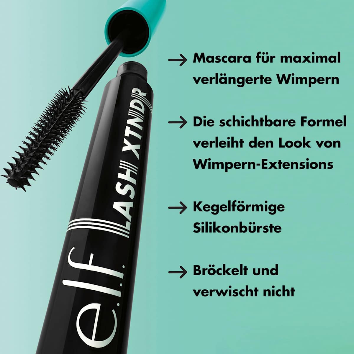 e.l.f. Cosmetics Mascara Lash XTNDR Deep Brown, 7 g