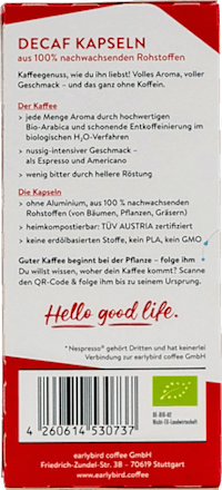Kaffeekapseln Decaf, entkoffeiniert, 10 St