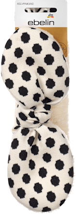 Make-up remover lint strik zwart/wit, 1 stuk