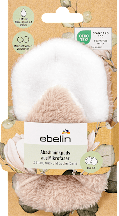 Microvezel make-up remover pads, 2 stuks