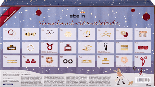 Adventskalender haaraccessoires 2025, 1 stuk