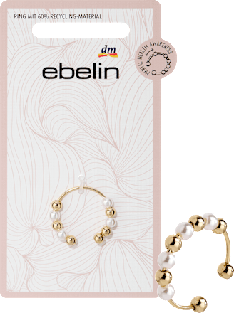 Anxiety-Ring mit Perlen, Gold-Optik, 1 St