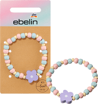 Armband houten kralen bloem, 1 stuk