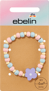 Armband houten kralen bloem, 1 stuk