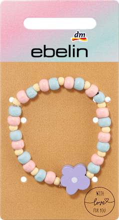 Armband houten kralen bloem, 1 stuk