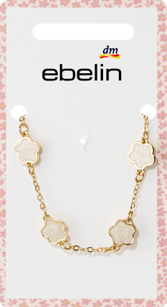 Armband mit Blumen, Gold-Optik, 1 St