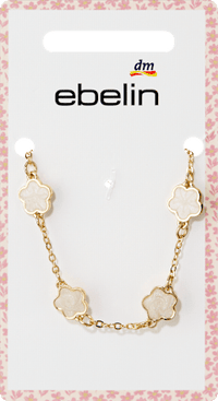 Armband mit Blumen, Gold-Optik, 1 St