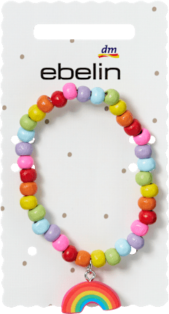 ebelin Armband mit Holzperlen & Regenbogen-Anhänger, 1 St