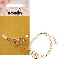 Armband met parels, goudlook, 1 stuk