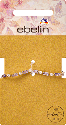Armband met strass steentjes, goudlook, 1 st.