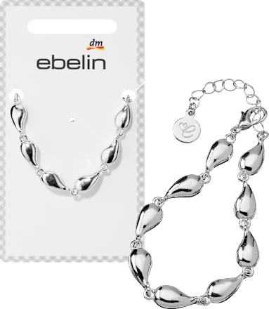 Armband Tropfen, Silber-Optik, 1 St