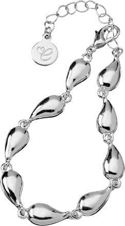 Armband Tropfen, Silber-Optik, 1 St