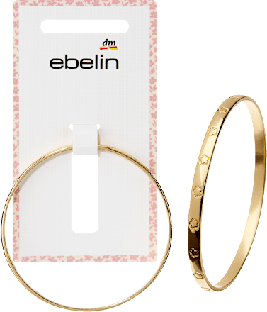 ebelin Armreif mit Blumen, Gold-Optik, 1 St