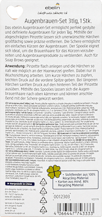 Wenkbrauwset 3-delig Glowing Skin, 1 stuk