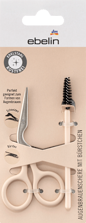 Augenbrauenschere mit Bürstchen, 1 St