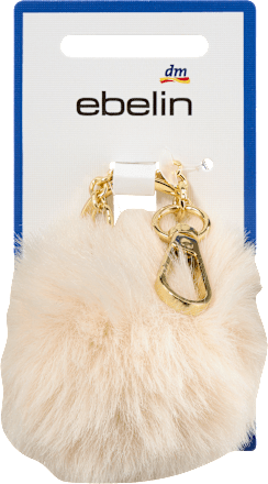Bijou de sac boule aspect fourrure, 1 pce