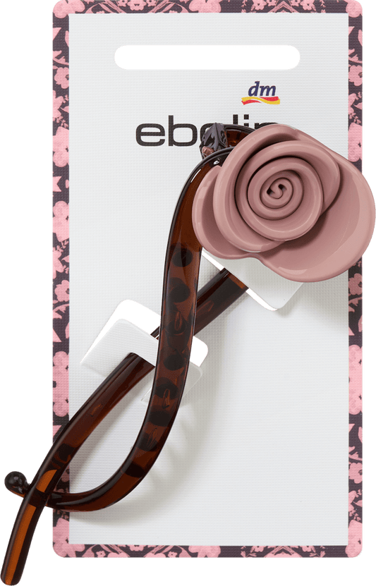 Pince à cheveux banane avec fleur, 1 pièce