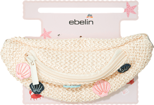 ebelin Bauchtasche aus Bast mit Muscheln, 1 St