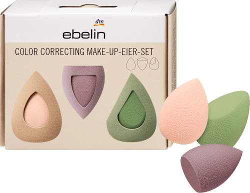 Color Correcting Make-up Eier-Set, 3 St ebelin