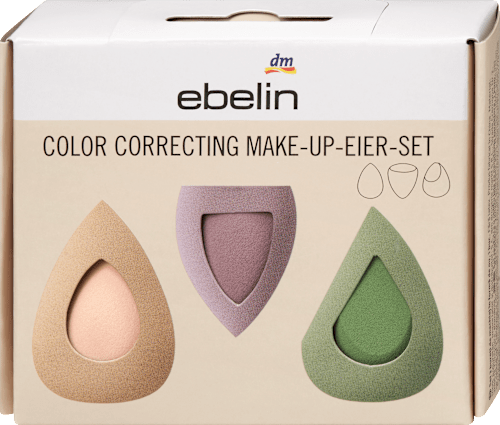 Color Correcting Make-up Eier-Set, 3 St ebelin