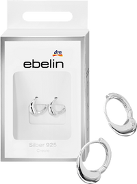 ebelin Creolen 925 Silber Tropfenform, 2 St