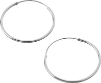 Creolen 925 zilver, 2 stuks