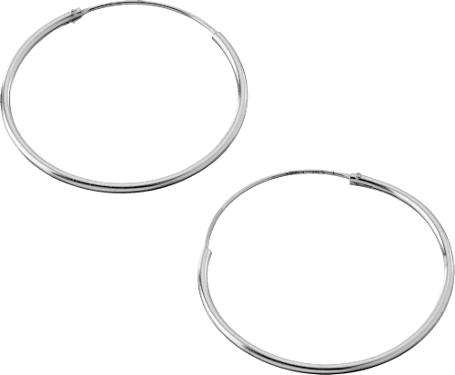Creolen 925 zilver, 2 stuks