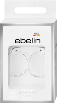 ebelin Creolen 925 Silber, 2 St