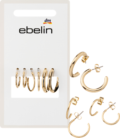 Creolen Gold-Optik, 6 St