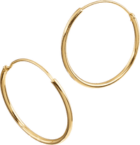 Creolen klassisch vergoldeter Modeschmuck, 2 St