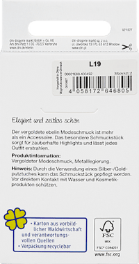 Creolen klassisch vergoldeter Modeschmuck, 2 St