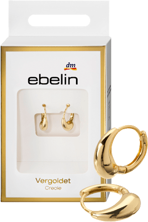ebelin Creolen vergoldet Tropfenform, 2 St