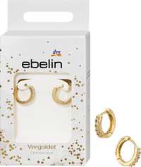 Creolen oorbellen verguld mode-sieraden, 2 stuks