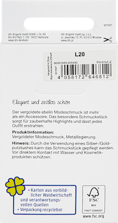 Creolen oorbellen verguld mode-sieraden, 2 stuks