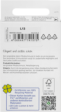 Creolen verguld met groene strass, 2 stuks