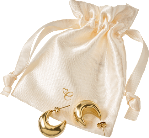 Creolen wasserfest, Gold-Optik, 2 St