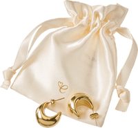 Creolen wasserfest, Gold-Optik, 2 St