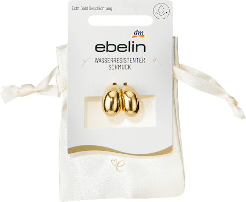 ebelin Creolen wasserfest, Gold-Optik, 2 St