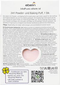 Doppelseitiger Powderpuff "Cherry Love", 1 St