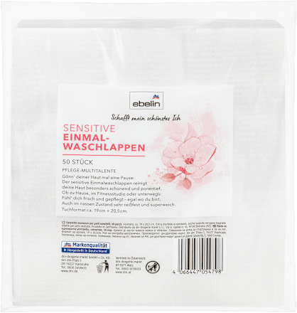 Einmalwaschlappen sensitiv, 50 St