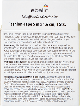 Fashion Tape auf der Rolle Touch of Summer, 5m