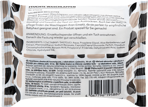 Vochtige zijden washandjes, 30 stuks