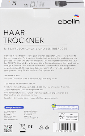 ebelin Föhn, Haartrockner, 1 St