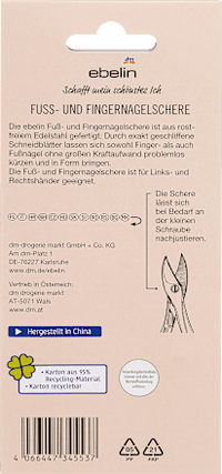 Teen- en vingernagelschaar, 1 stuk