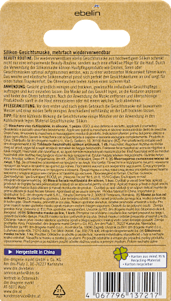 Siliconen gezichtsmasker, herbruikbaar, 1 stuk