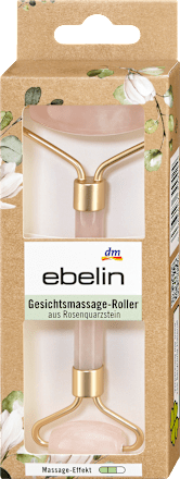 Gesichtsmassageroller aus Rosenquarz, 1 St
