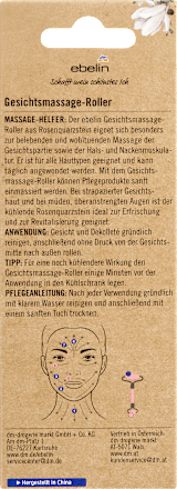 Gesichtsmassageroller aus Rosenquarz, 1 St