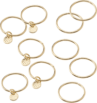Haar-Piercings, Gold-Optik, 10 St